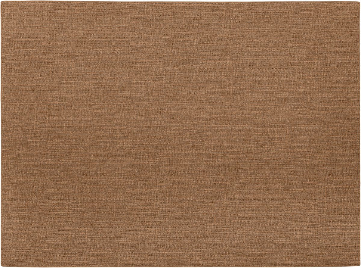 Mesapiu dækkeserviet kanvas look - rektangel - 33 x 45 cm - valnød - sæt med 4