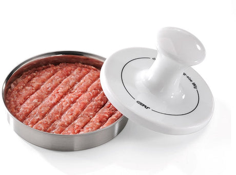 Gefu spark hamburgerpresse - porcelæn - ø 13 cm