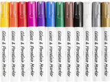 Creativ virksomhed https: www.cchobby.nl glas-porcelænsmarkører-linjetykkelse-1-2-mm-semi-opaque-diverse-colors-12-piece-1-box