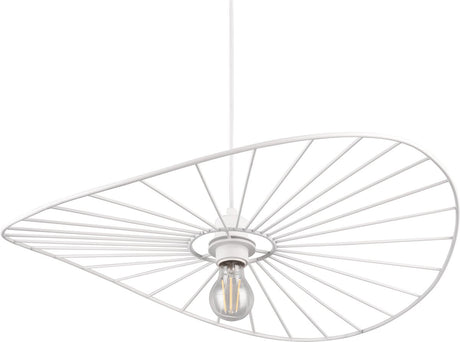 Rl live your light reality chapeau - hængelampe - hvid mat - ekskl. 1x e27 40w - højdejusterbar