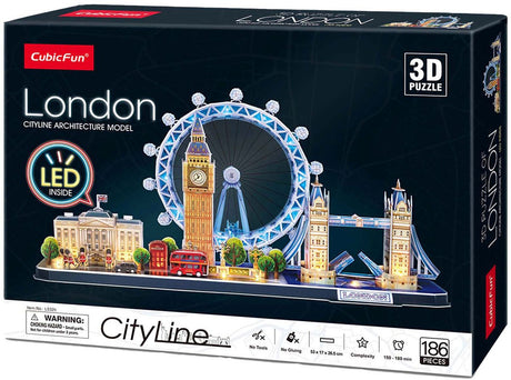 Cubic fun 3d puslespil city line london led (2010331)