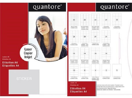 Quantore private label printeretiketter 70mmx32mm