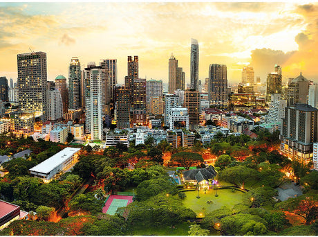 Trefl puslespil bangkok solnedgang - 1000 brikker puslespil.