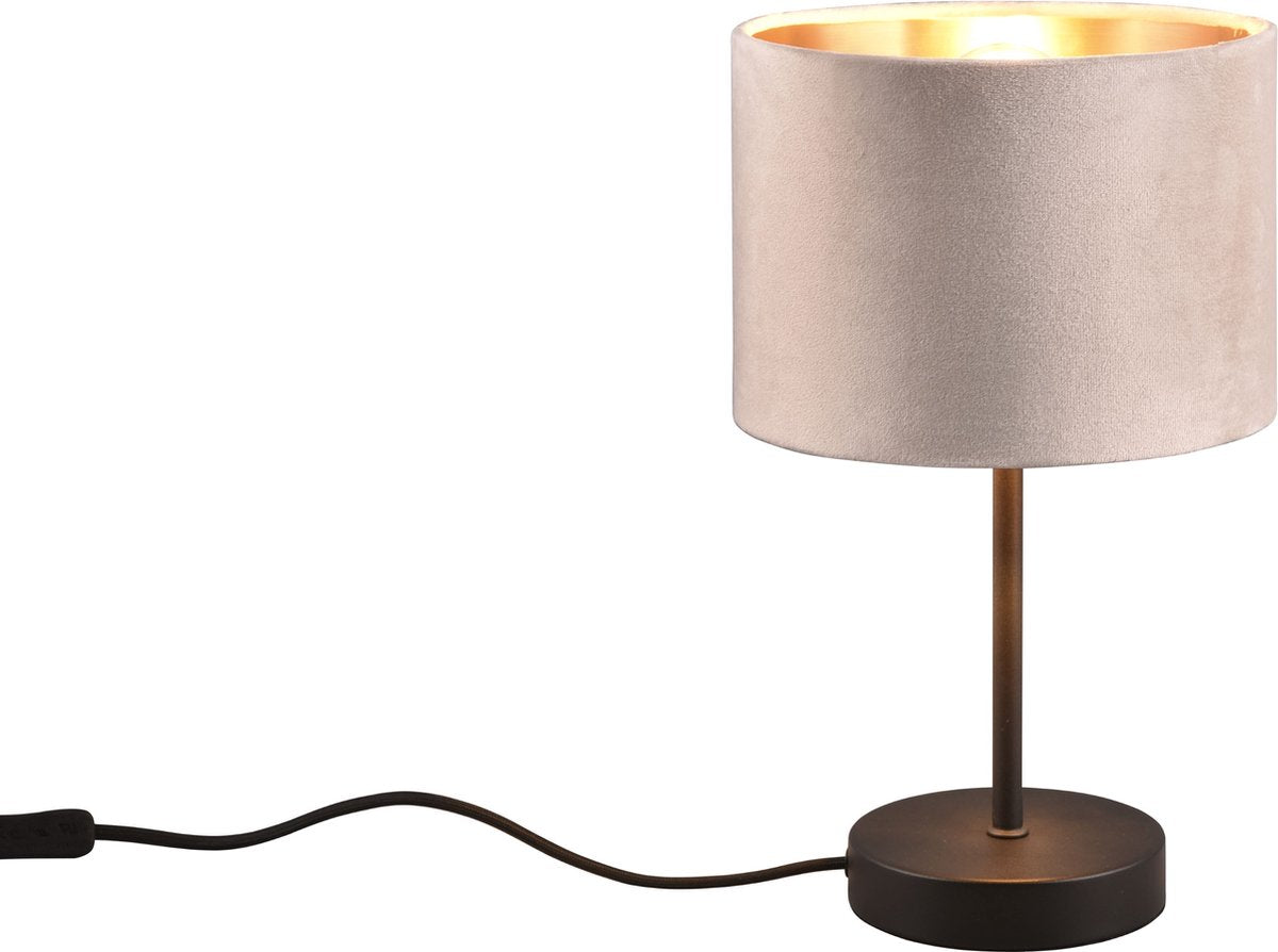 Trio julieta - bordlampe - beige - ekskl. 1x e27 4 w - ledningskontakt