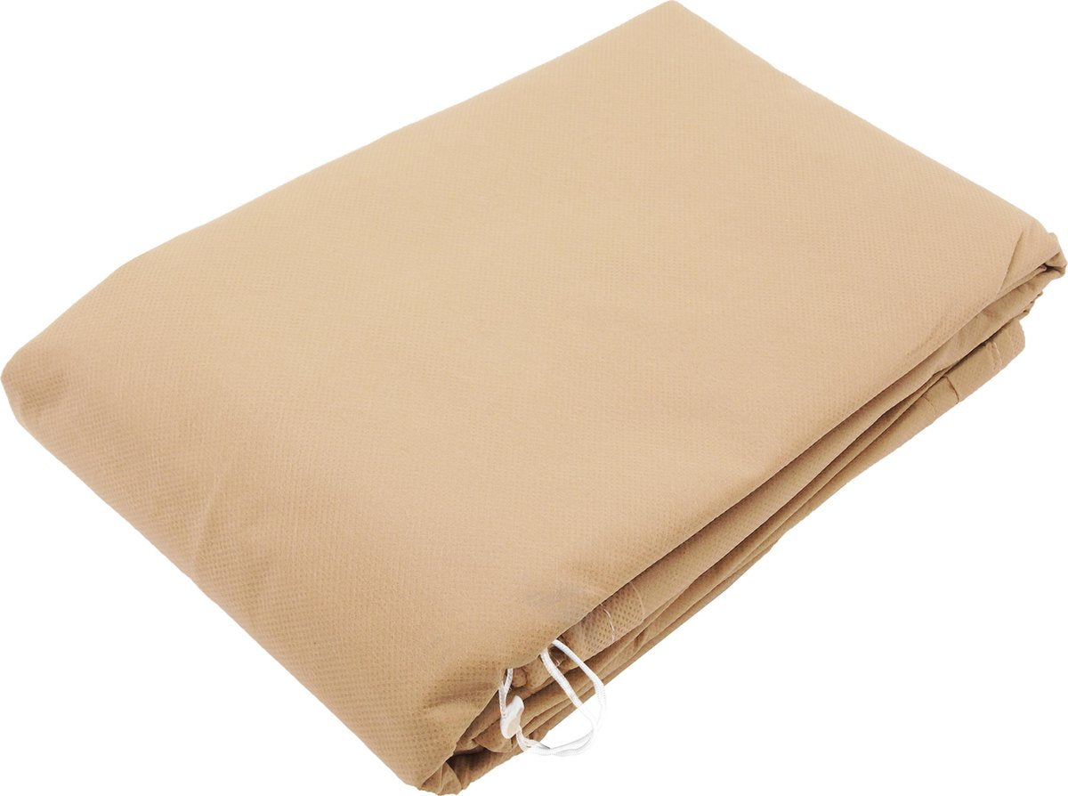 Natur - vinterbetræk - 250 x ø200cm - beige - betræk - med lynlås