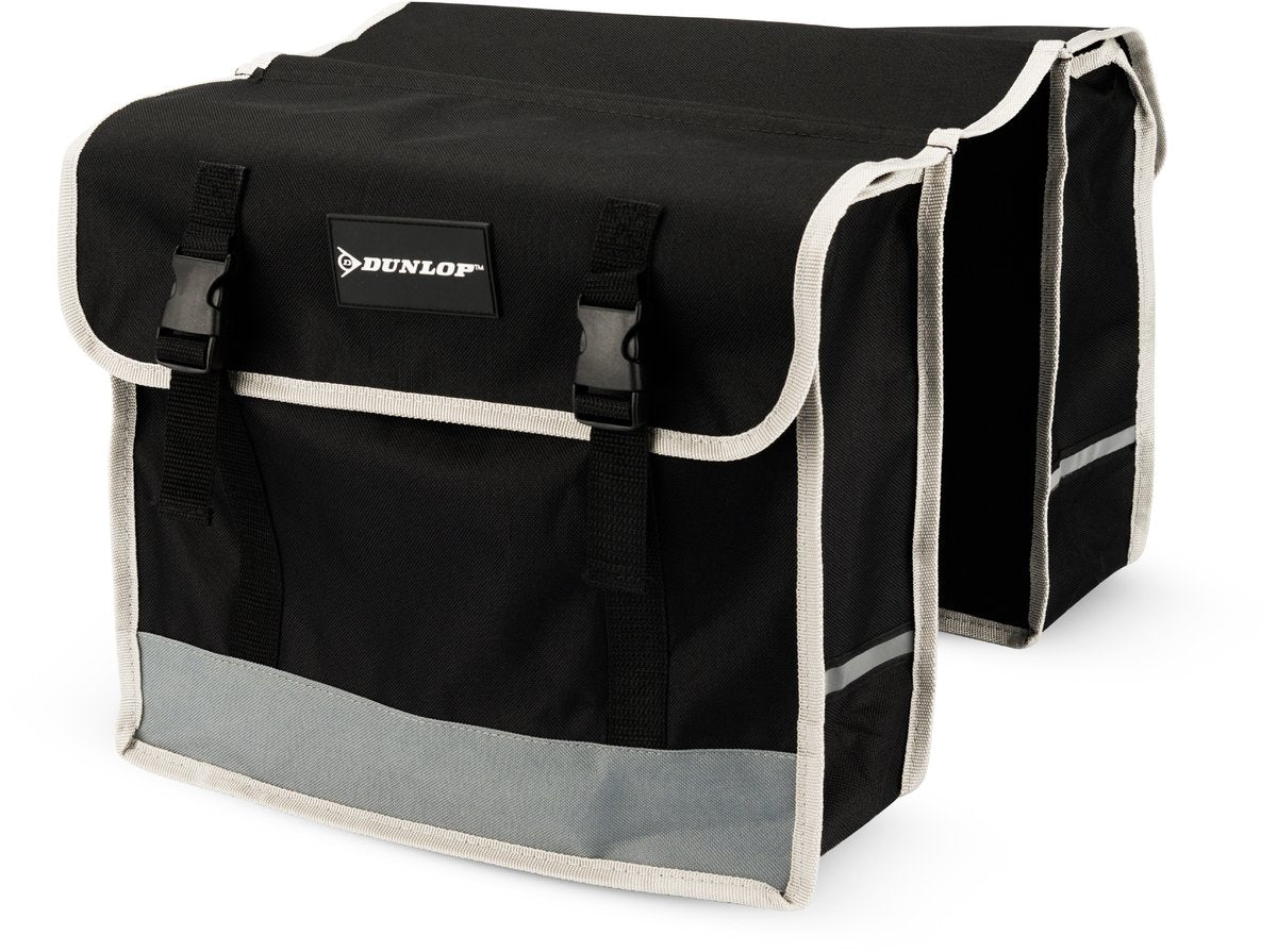 Dunlop - dobbelt cykeltaske - sort - 26 l