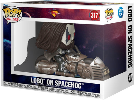 Funko supergirl (2026) pop! rider vinyl figur lobo på spacehog 15 cm pop! figur