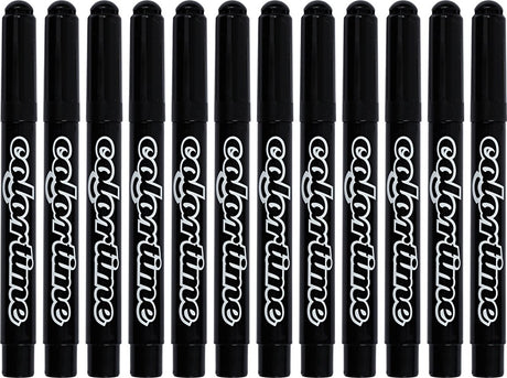 Colortime sorte jumbo tuscher, 12 stk.