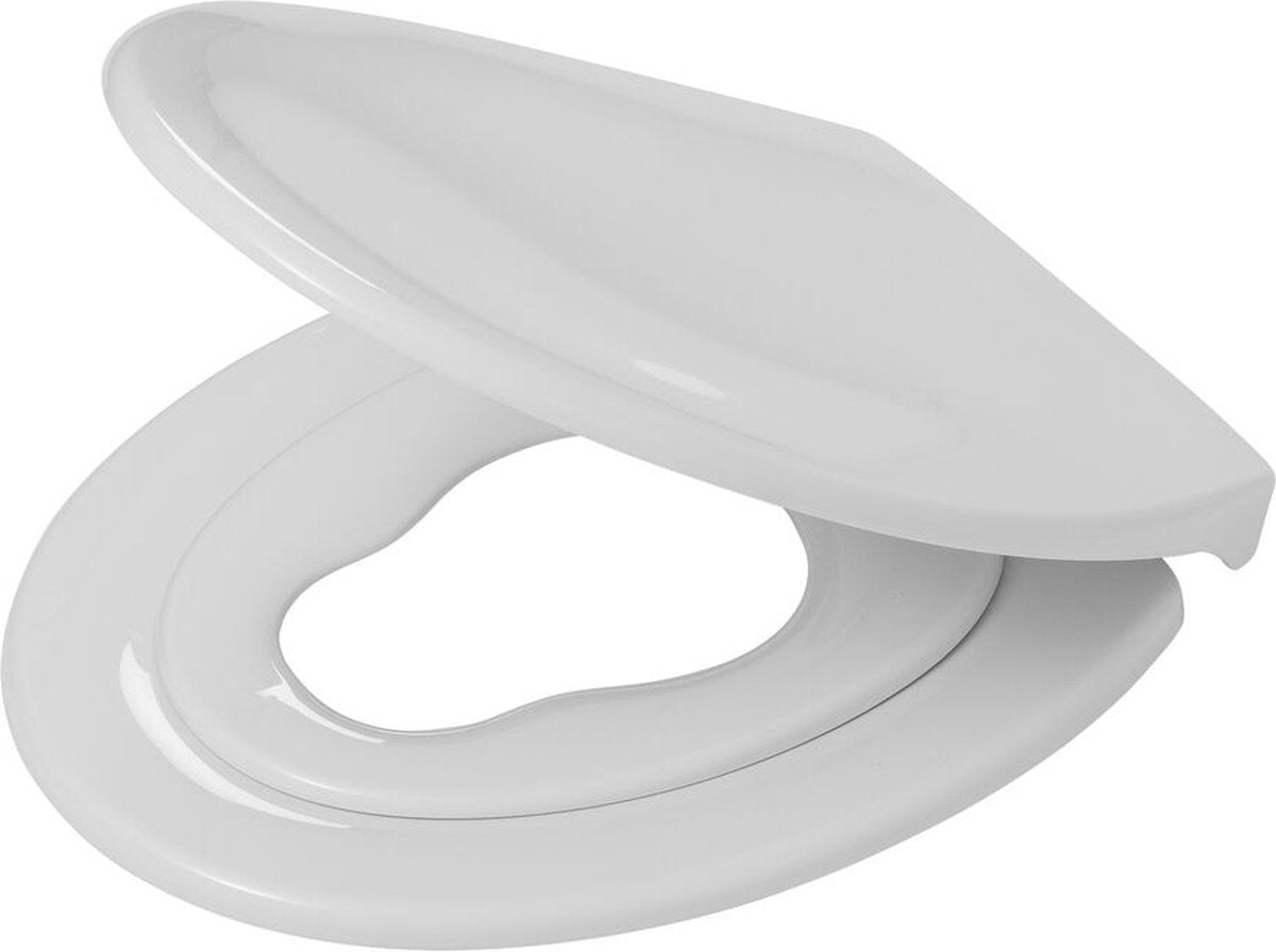 Tiger tulsa - toiletsæde U-form - toiletsæde med låg - soft close - nem rengøringsfunktion - termoplastisk hvid