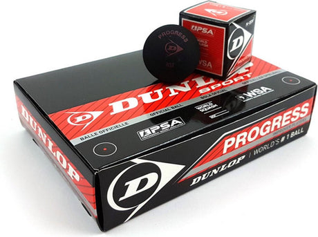 Dunlop fremskridt - squashbolde mellemspiller - 12box - sort