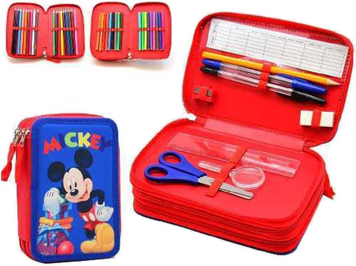 Umærket sans marque mickey mouse - penalhus - fyldt - 3 lag - 45 stk.