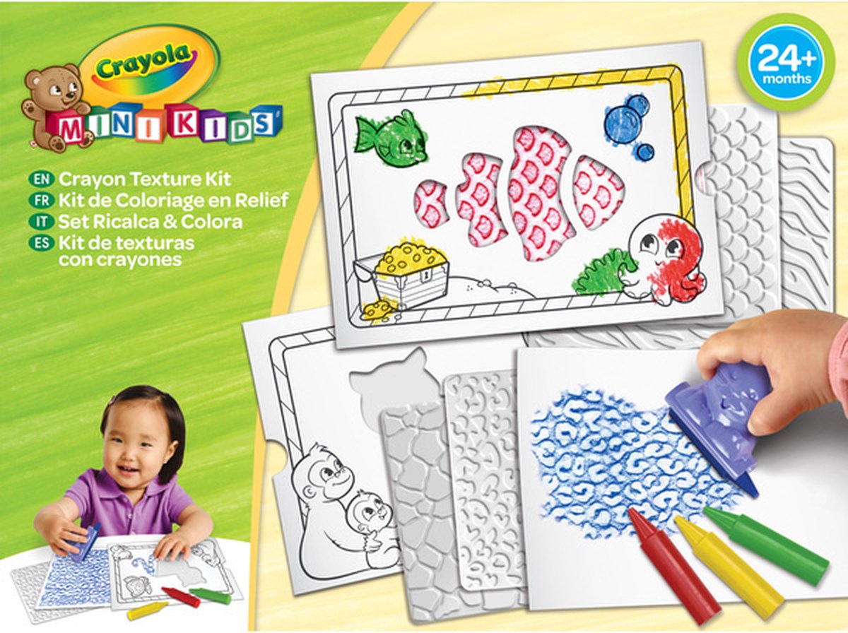 Goliath crayola farveblyant tekstursæt - farveblyant relief farvesæt