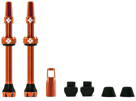 Muc-off muc off tubeless ventil v2 sv (44mm) farve: orange aluminium