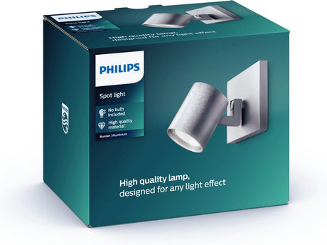 Philips led philips runner opbouwspot - 1-lichts - aluminium