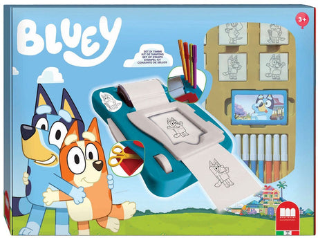 Multiprint bluey klistermærke maskine sæt - kreativt klistermærke sæt til børn.