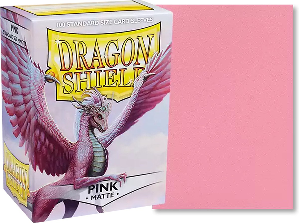 Arcane tinmen asmodee ærmer dragon shield mat - pink (100ct) - da