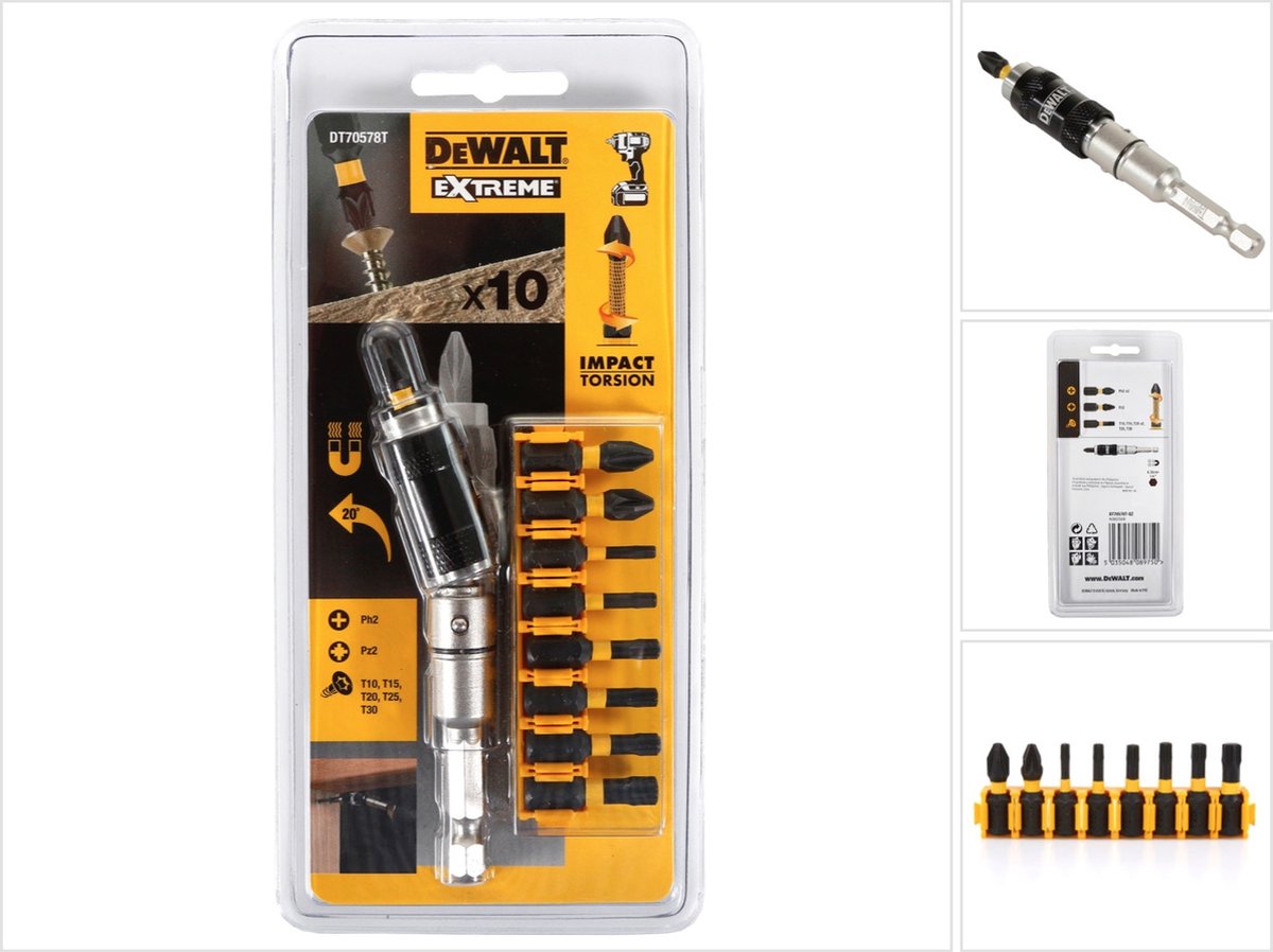 Dewalt skruebit sæt 10 stk