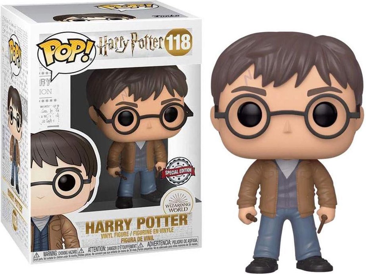 Funko harry potter pop! vinyl figur - Harry med 2 pinde - 9 cm eksklusivt