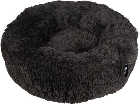 District 70 fuzz donut hondenmand - donker grijs - large ø 80 cm
