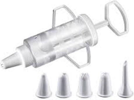 Westmark dekorationssprøjte, med 5 dyser, kapacitet: 100 ml, plast, transparent hvid, 30772270