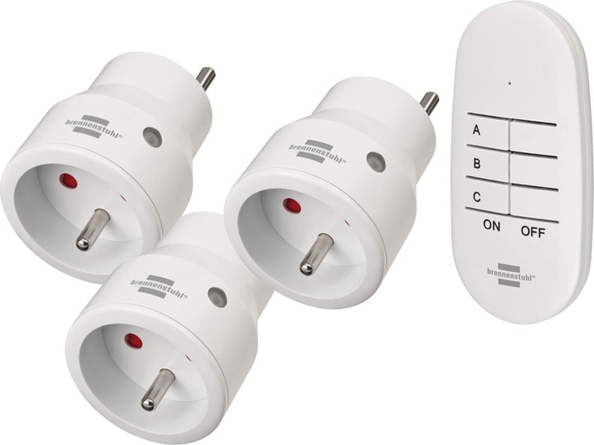 Brennerstuhl comfort-line mini switch sæt 3x ip20