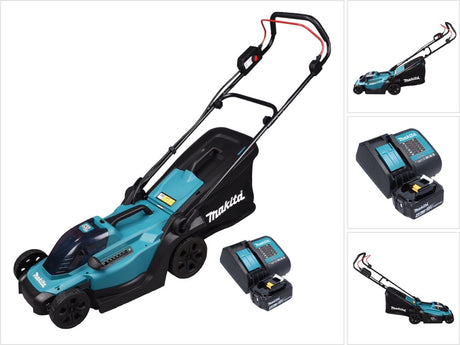 Makita dlm330sm lxt 18 v batteri plæneklipper | 33 cm | 4,0 ah batteri + oplader | i æske