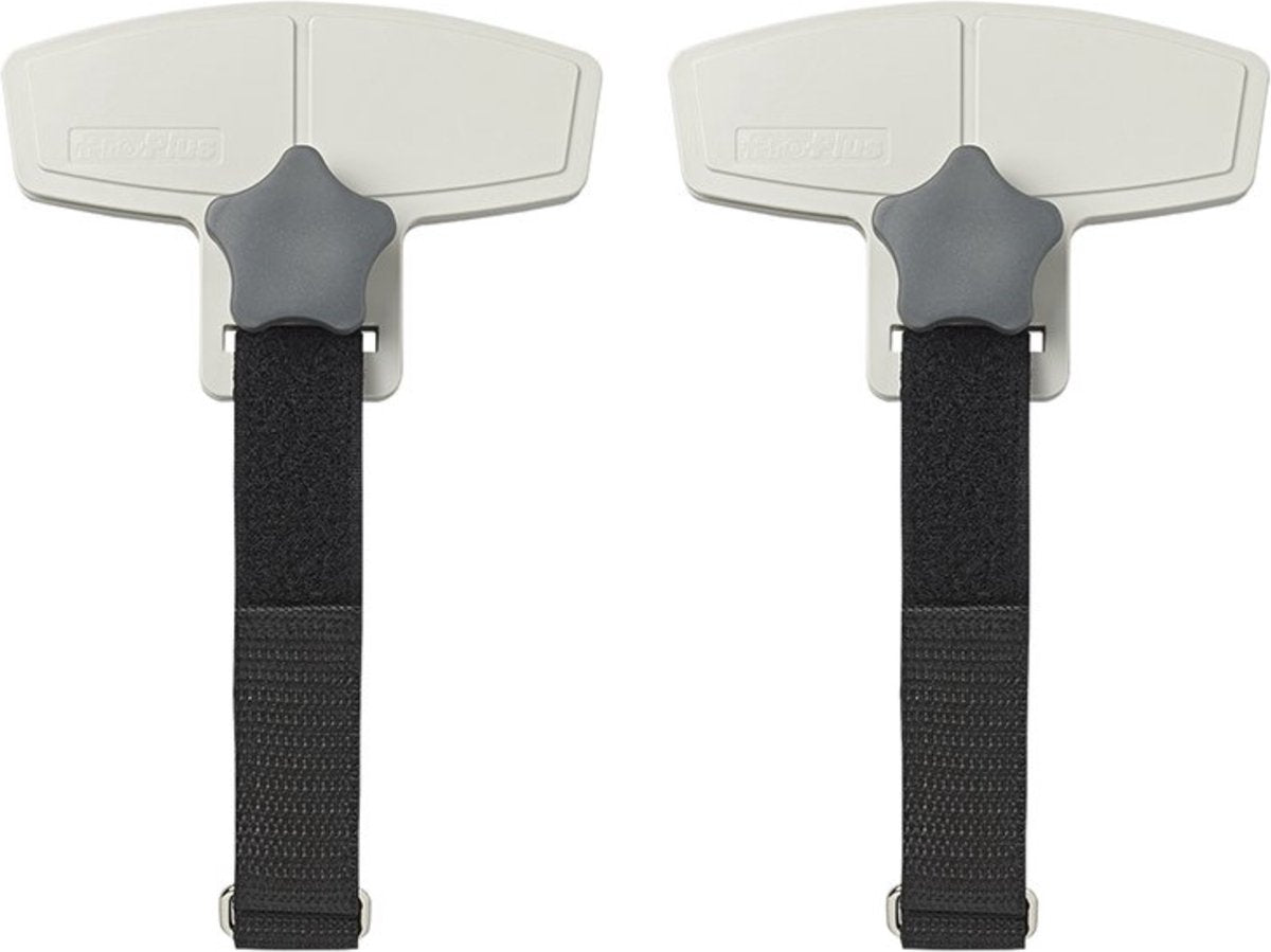 Proplus luifel bevestigingsclips - anti-flapperen - zwart - set van 2