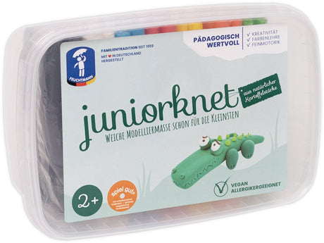 Feuchtmann junior knet box maxi, 14 stænger, 7 farver i opbevaringsboks
