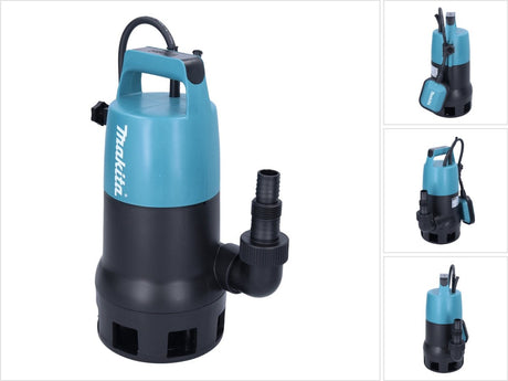 Makita pf0410 dykpumpe til klart snavset vand 8.400 l h 400 w