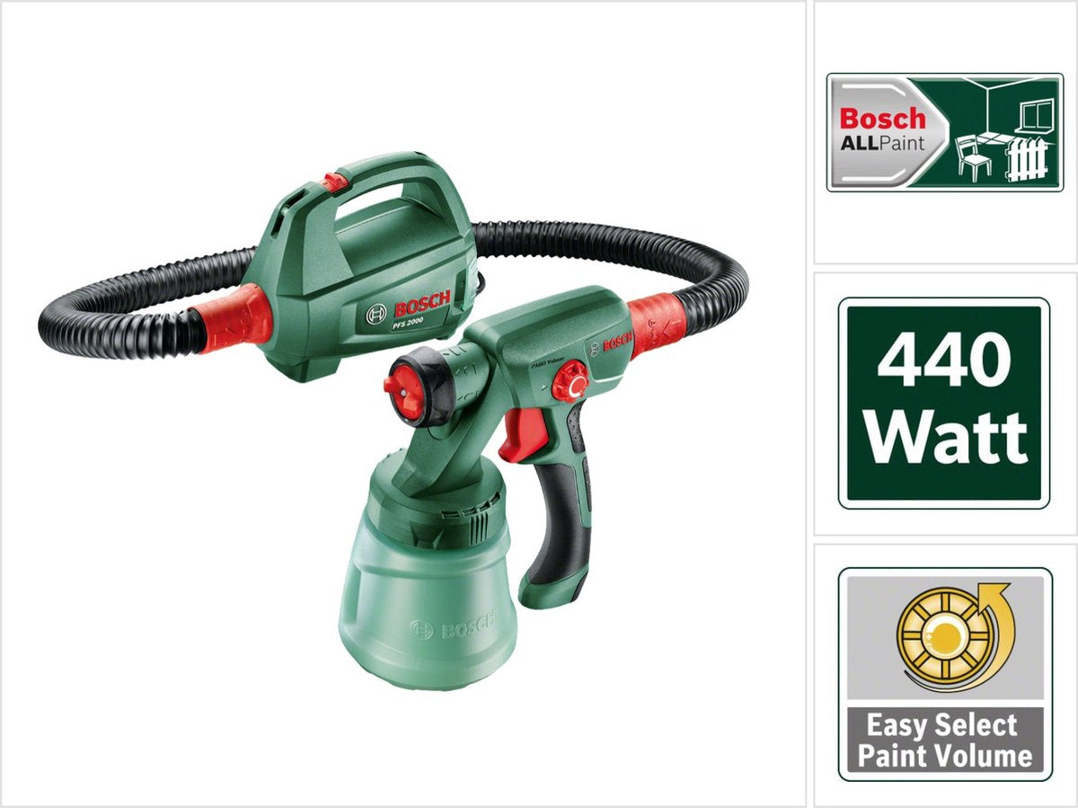 Bosch pfs 2000 malersprøjte - på ledning - 440 w