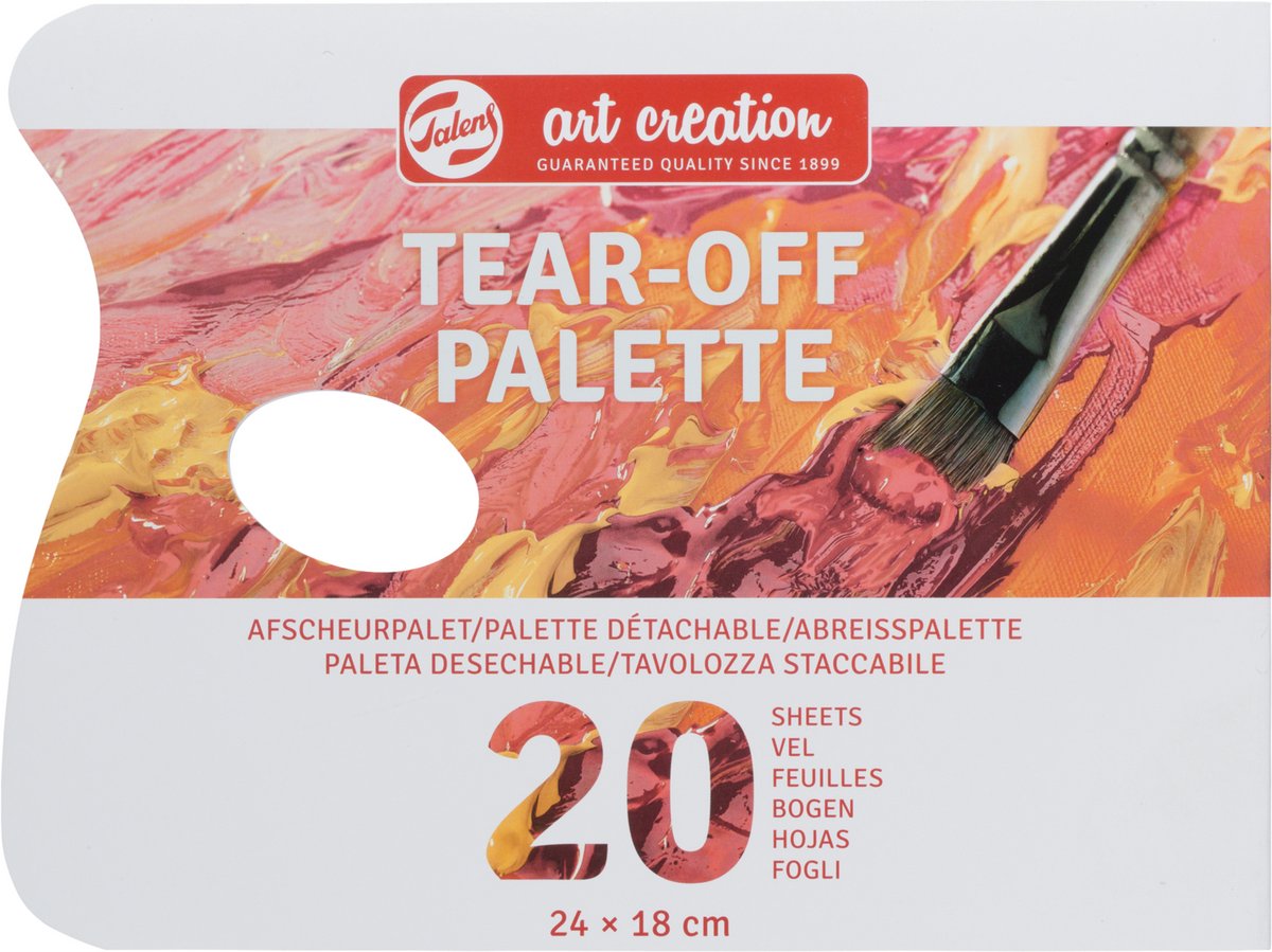 Talens art creation afrivningspalette 18 x 24 cm