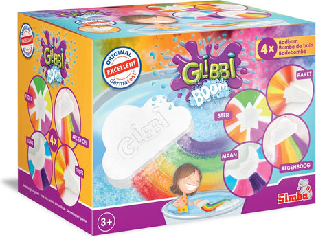 Simba glibbi special effect bombz - badebombe - sæt med 4 - badelegetøj - dermatologisk testet