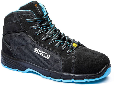 Sparco arbejdssko s3s - horizon fargo - sort blå - sort - 36