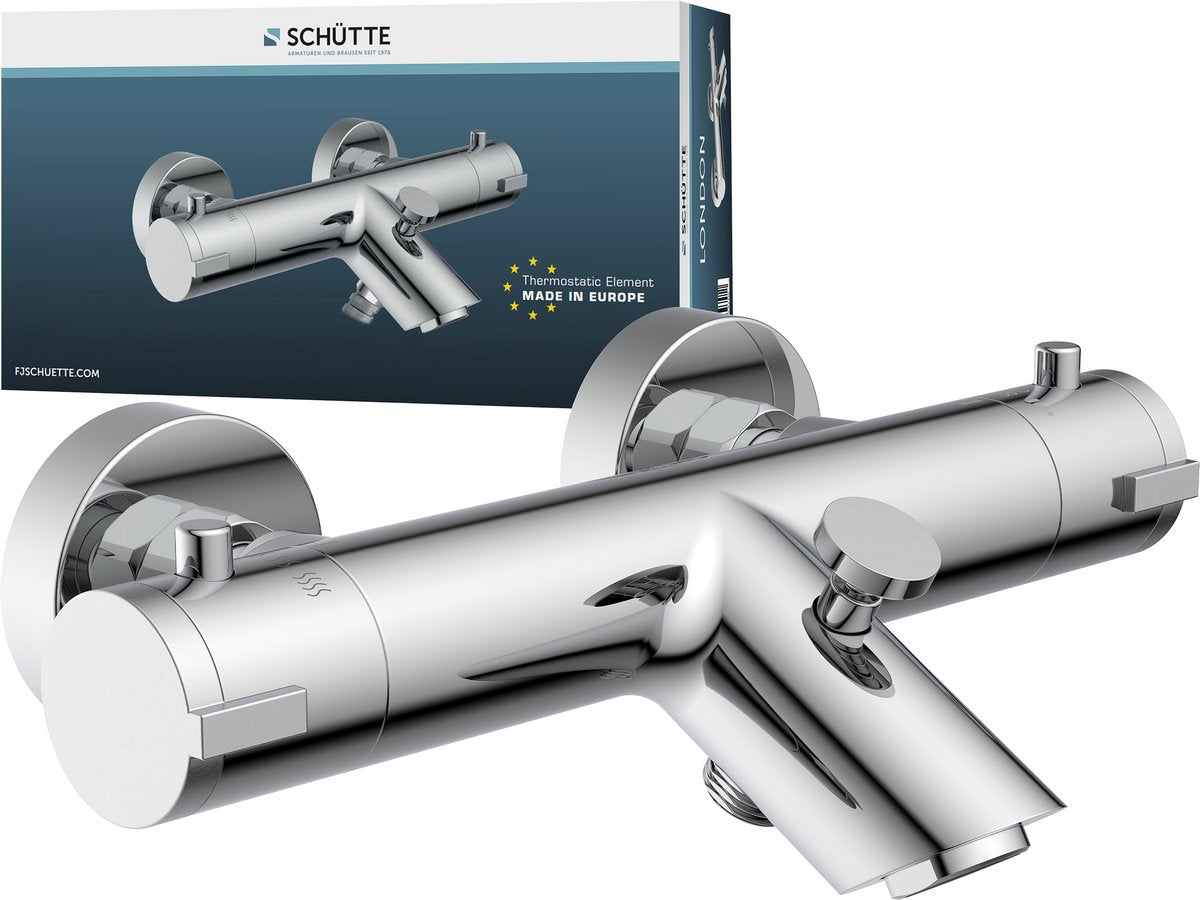Schütte london termostat badekarhane - centerafstand 150 mm - krom