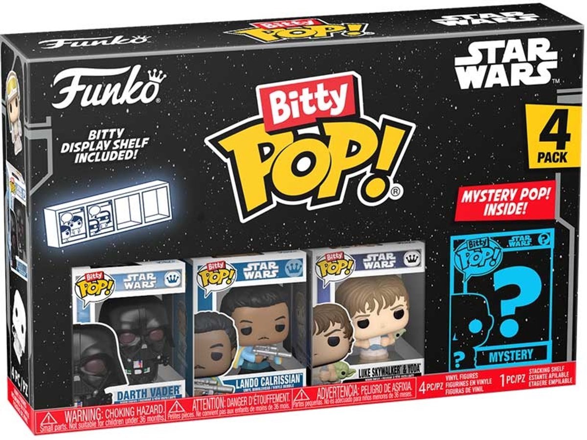 Funko Star Wars Bitty Pop! vinylfigur 4-pak far 2,5 cm minifigur - 2cm