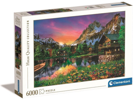 Clementoni puslespil alpine sø, 6000 stk.