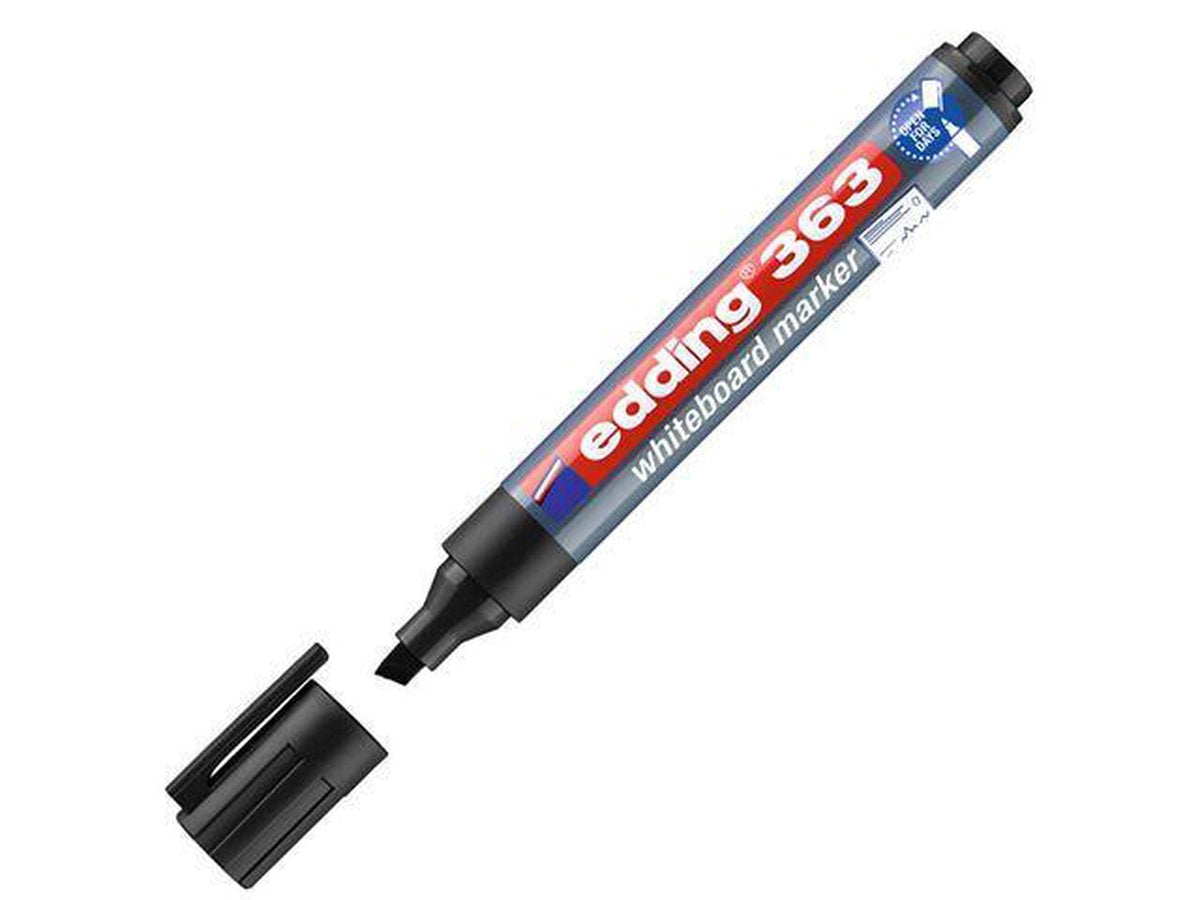 Edding tavlemarkør 363 diagonal 1-5mm sort | 10 stk