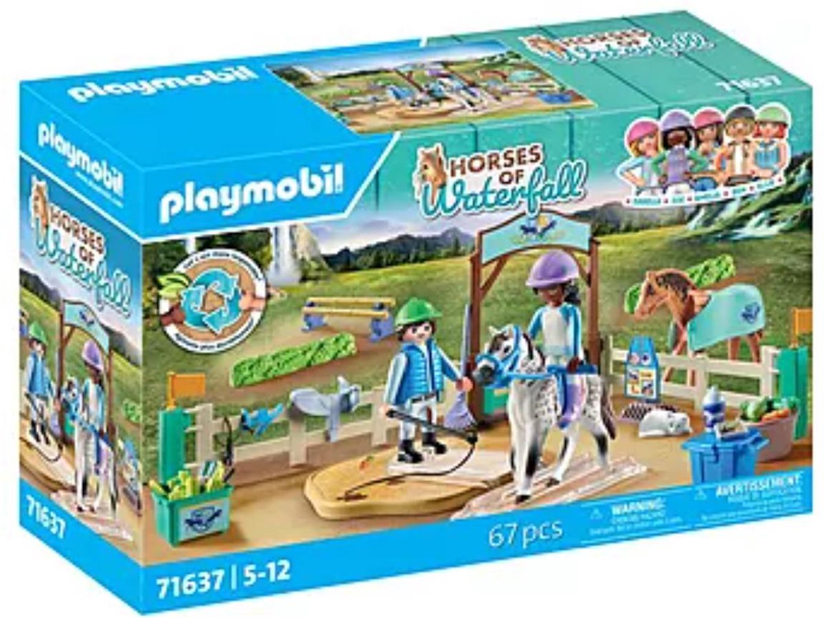 Playmobil horses of waterfall moderne rideskole - 71637