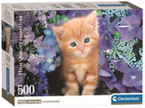 Clementoni clemetoni puslespil ingefær kat, 500 stk.