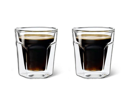 Leopold vienna - dubbelwandige koffieglazen espresso 100ml (set van twee stuks)