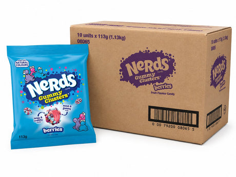 Nerds gummy clusters bærpose (10x 113 gr)