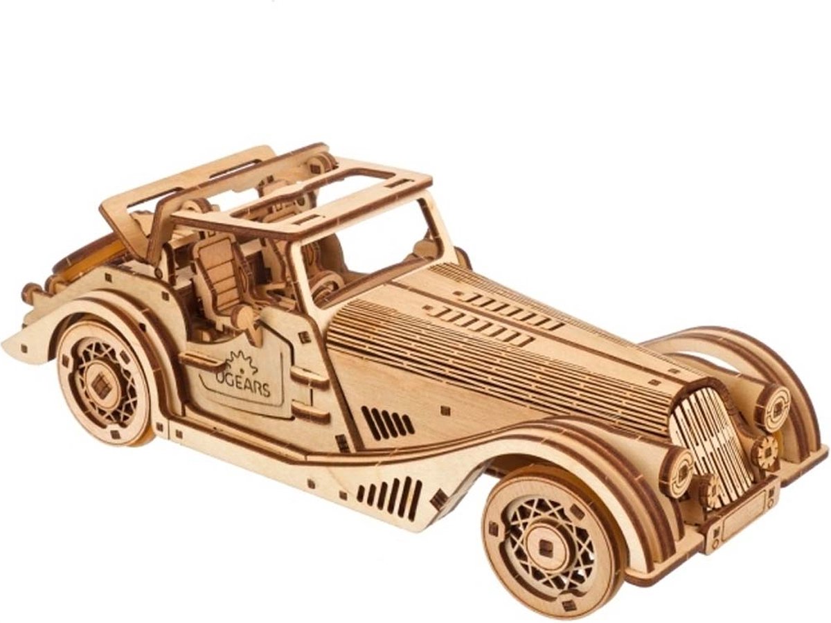 Ugears træ 3D model - sportsvogn hurtig mus