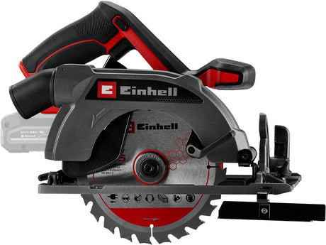 Einhell akku rundsav te-cs 18 165-2 li - solo håndrundsav (rød sort, power x-change, batteri og oplader medfølger ikke)