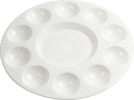 Creativ virksomhed https: www.cchobby.nl palette-round-palette-with-11-compartments-d-17-cm-white-10-piece-1-box