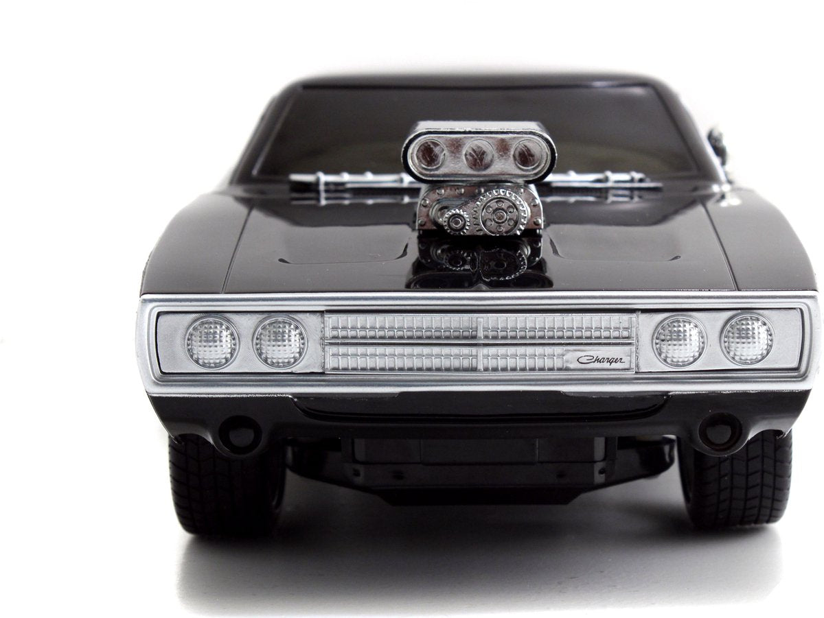 Jada legetøj - rc bil fast furious 1970 dodge oplader 1:16 - fjernstyret bil - radiostyret bil