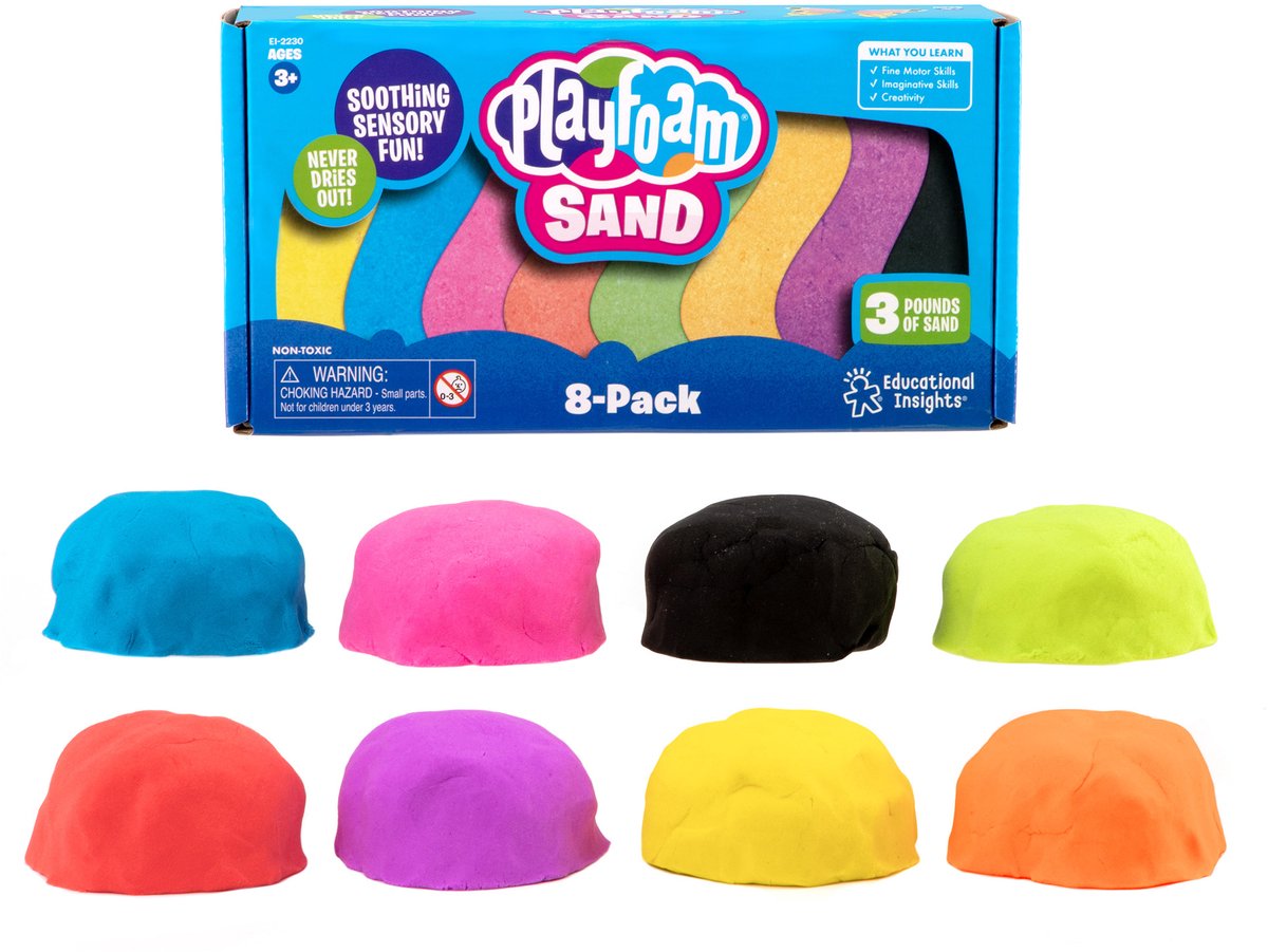 Læringsressourcer playfoam® sand - 8-pak - 3+