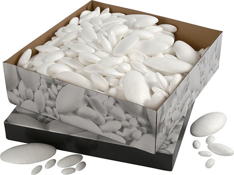 Creotime UFO'er lavet af styrofoam, størrelse 3-12 cm, oval, 420 assorteret