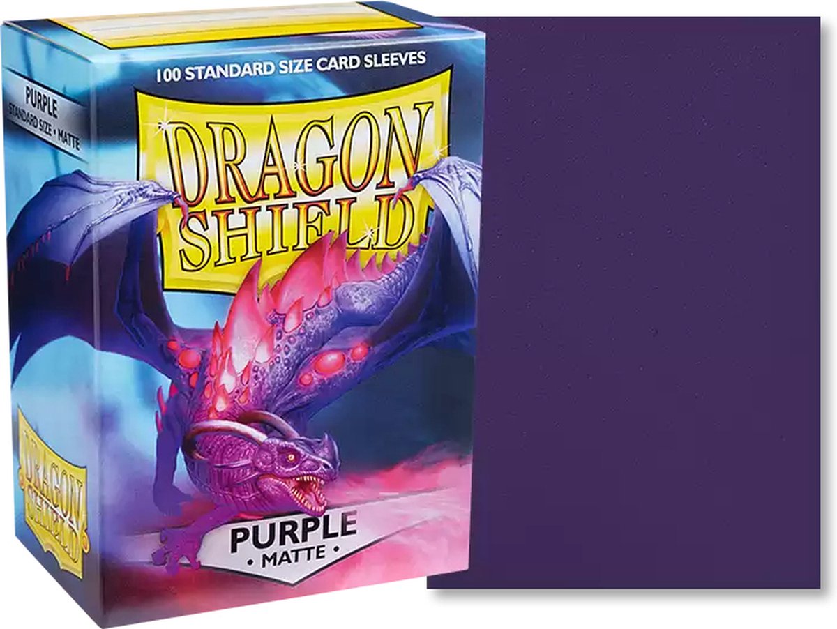 Asmodee dragon shield mat - lilla (100ct) - en