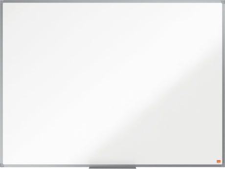 Nobo essence magnetisk emaljet whiteboard med pennebakke - 1200x900mm - ideel til kontoret - hvid
