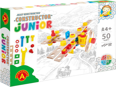 Alexander legetøj constructor junior - flyvemaskine - 50 stk